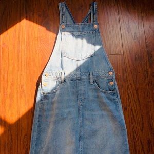 blue jean overall jumper kids dress